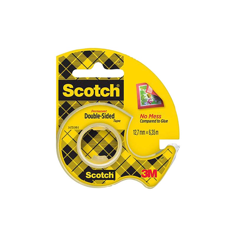 Dobbeltklæbende Scotch tape 6 m x 12 mm - 1