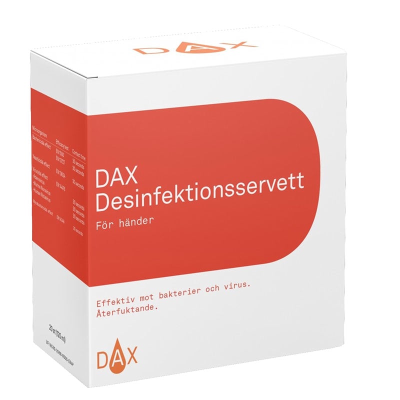 DAX hånddesinfektionsserviet - 1