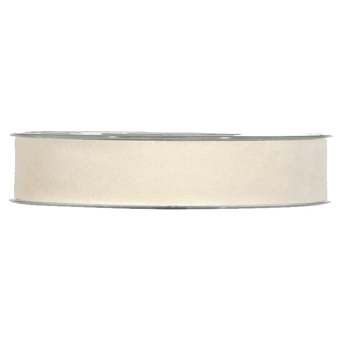 Fløjsbånd creme - 1