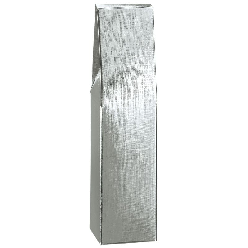 Gaveæske til flasker liniepræget sølv til 1 og 3 flasker - 2