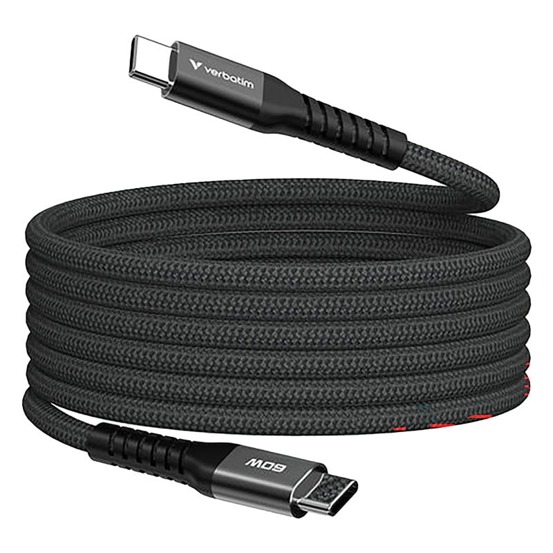 Opladningskabel Verbatim USB-C til USB-C 1,2 m 60 W magnetisk - 1
