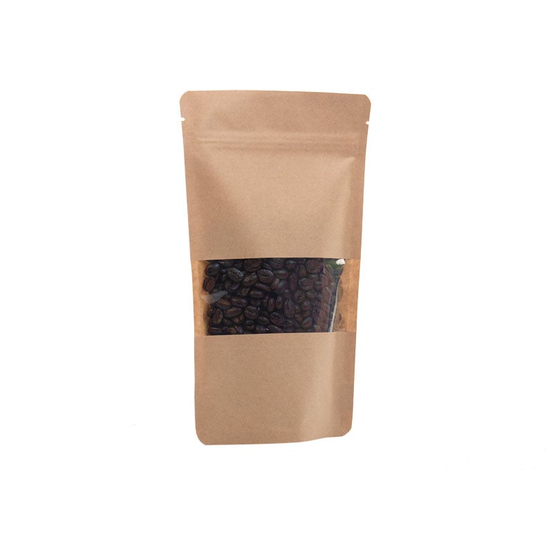 Genlukkelig Zip-pose natur med vindue kraft/PET/CPP - 1