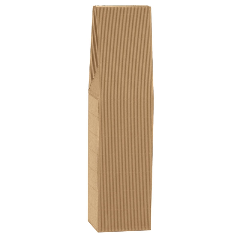 Flaske æske bølgepap natur fra 1 til 3 flasker - 3