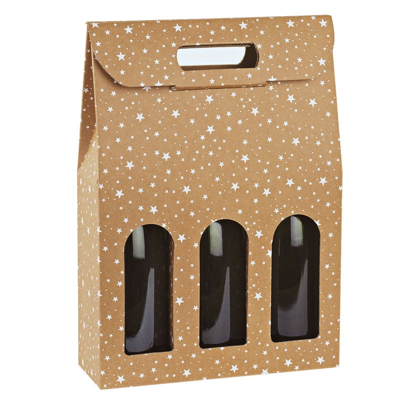 Flaske karton Galaxy med vindue fra 2 til 3 flasker - 1