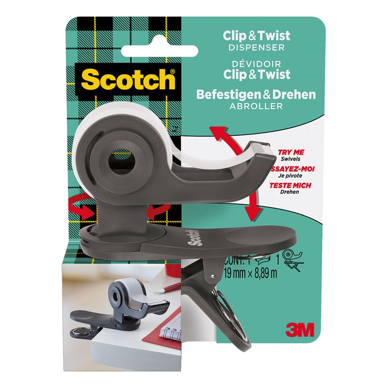 Scotch C19 Clip & Twist-tapeholder - 1