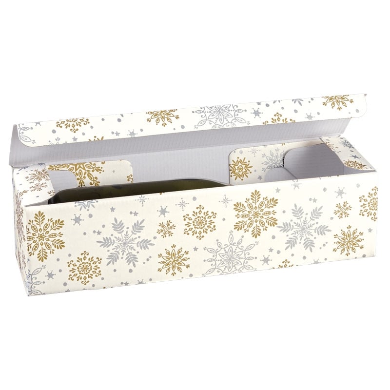 Gaveæske til flasker Crystal liggende til 3 flasker - 1