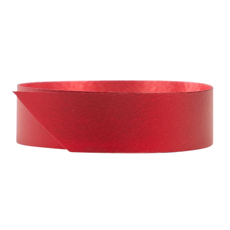 Polybånd mat metallic rød - 1