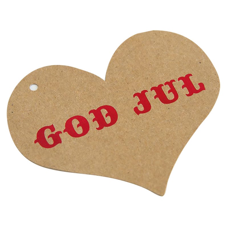 Hængemærke hjerte god jul - 1