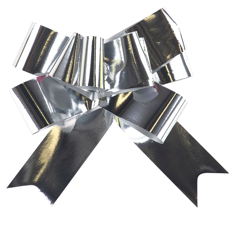Træksløjfer metallic sølv