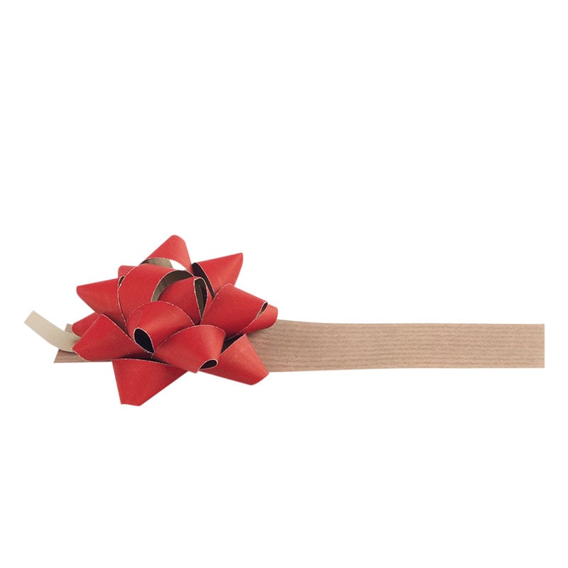 Roset papir Recycled m. poseluk rød - 1