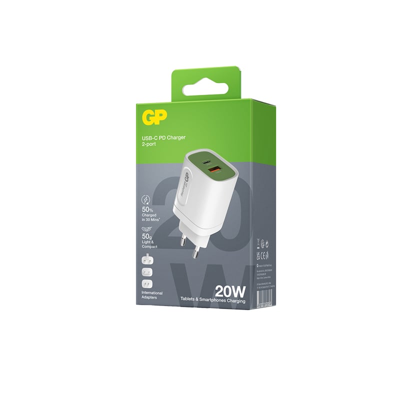 Vægoplader GP 2 USB-porte - 3