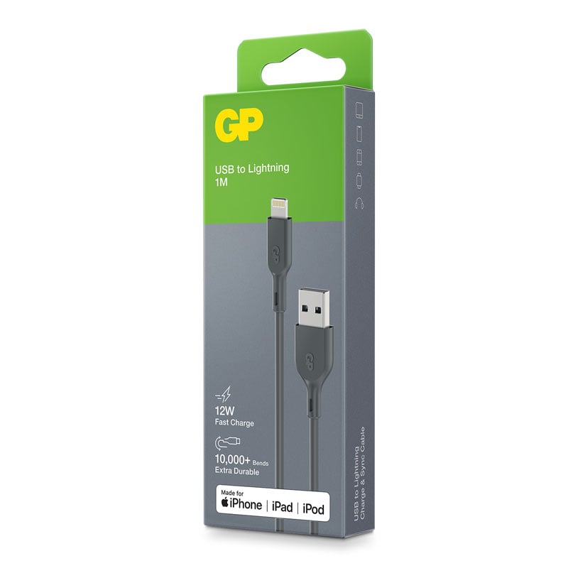 GP ladekabel USB-A til Apple Lightning - 3