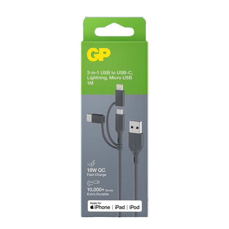 GP ladekabel 3-i-1 - 4
