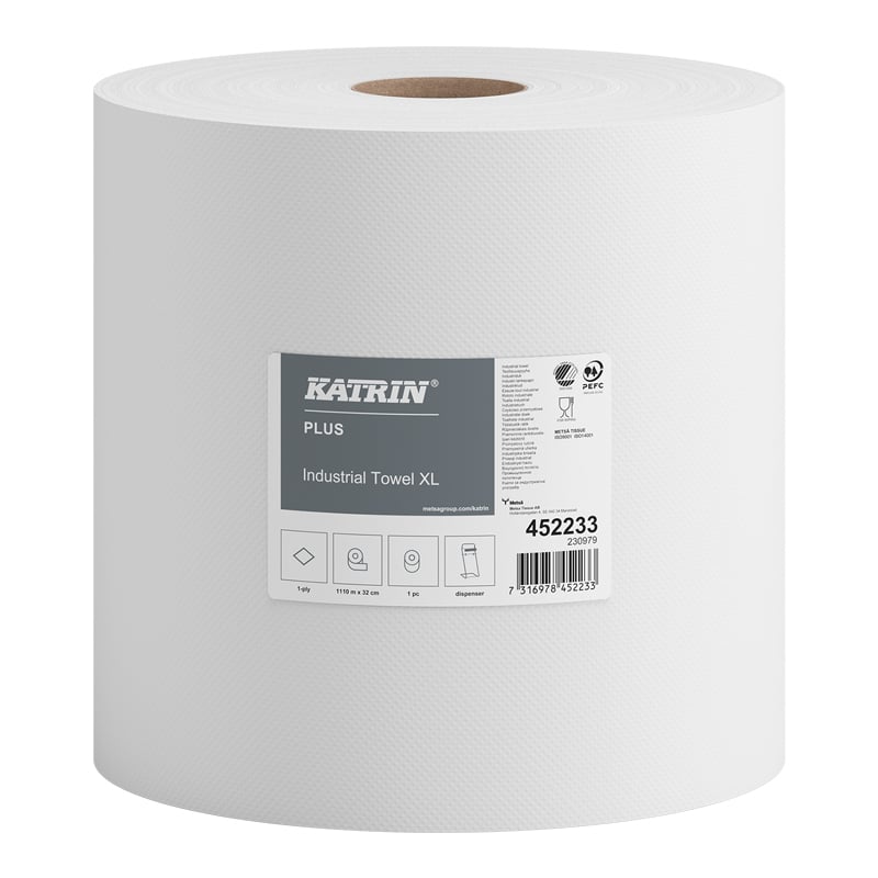 Katrin Industritørrepapir Plus XL 1-lags - 1
