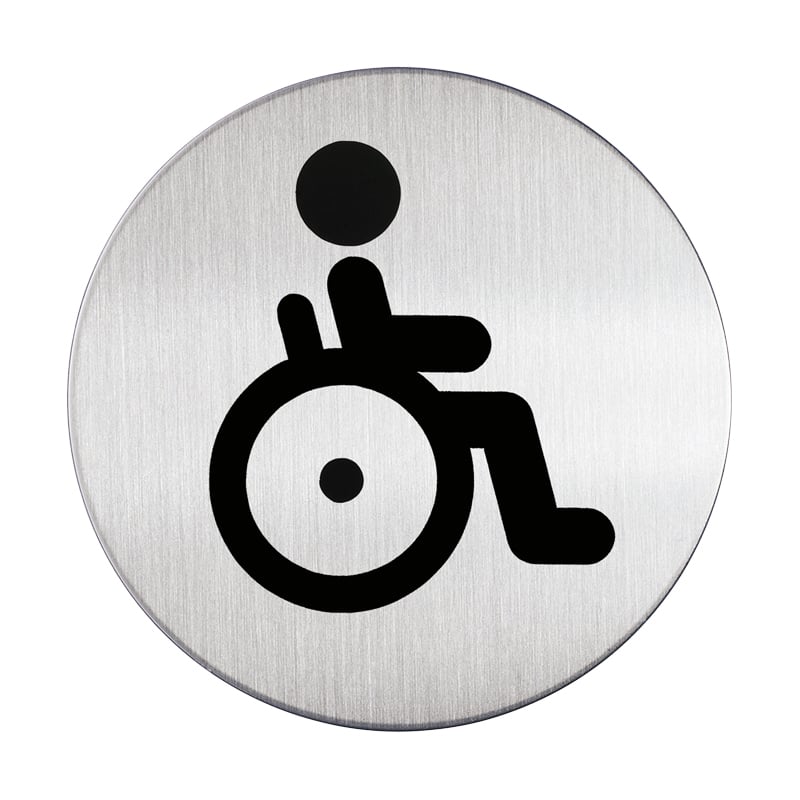 Symbolskilt Rundt - WC Handicap - 1