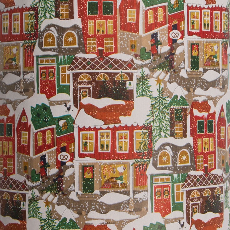 Gavepapir christmas in town kraft
