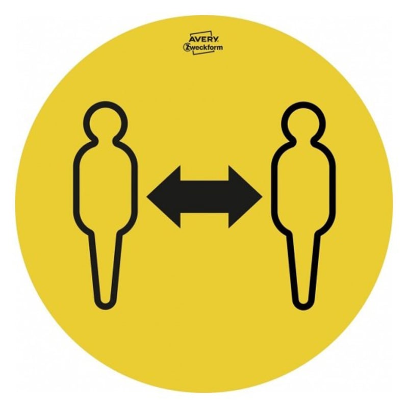 Advarselsmærkater smittespredning sæt 'a 12 stk. - 6