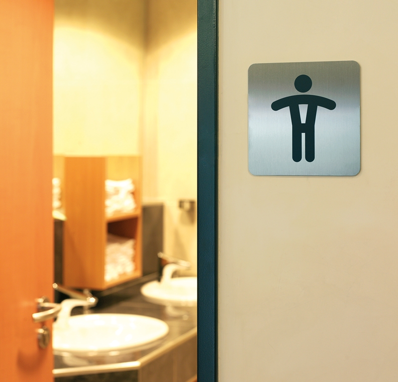 Symbolskilt - WC Herrer - 2