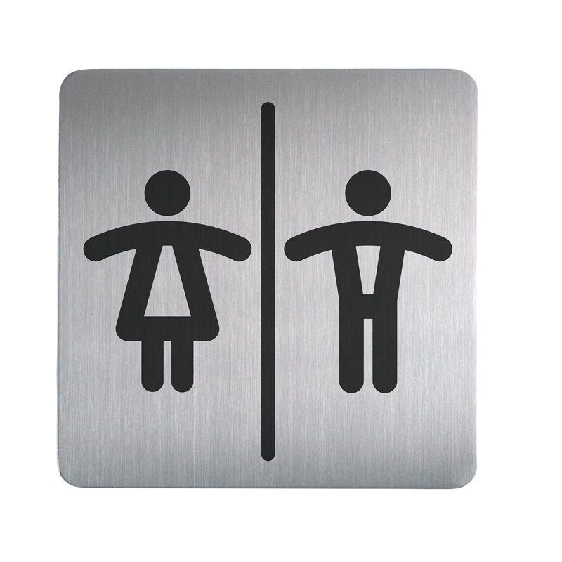 Symbolskilt - WC Damer & Herrer - 1