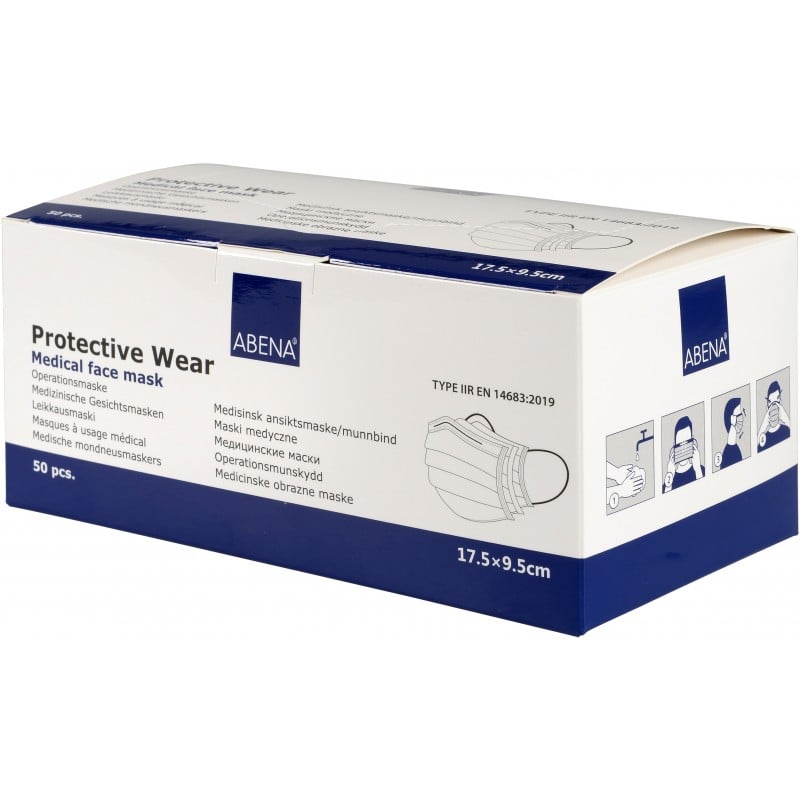 Mundbind Abena Blå 3-lags IIR - 1