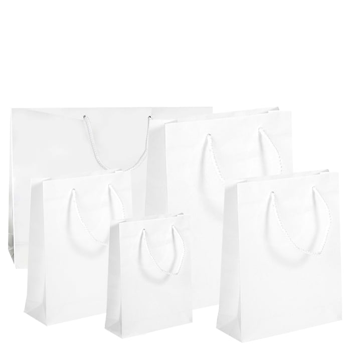 Papirbærepose Lux Hvid kraft - 3