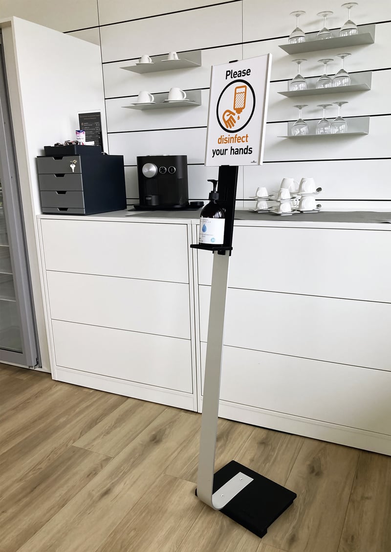 Dispenserholder med skilt. - 6