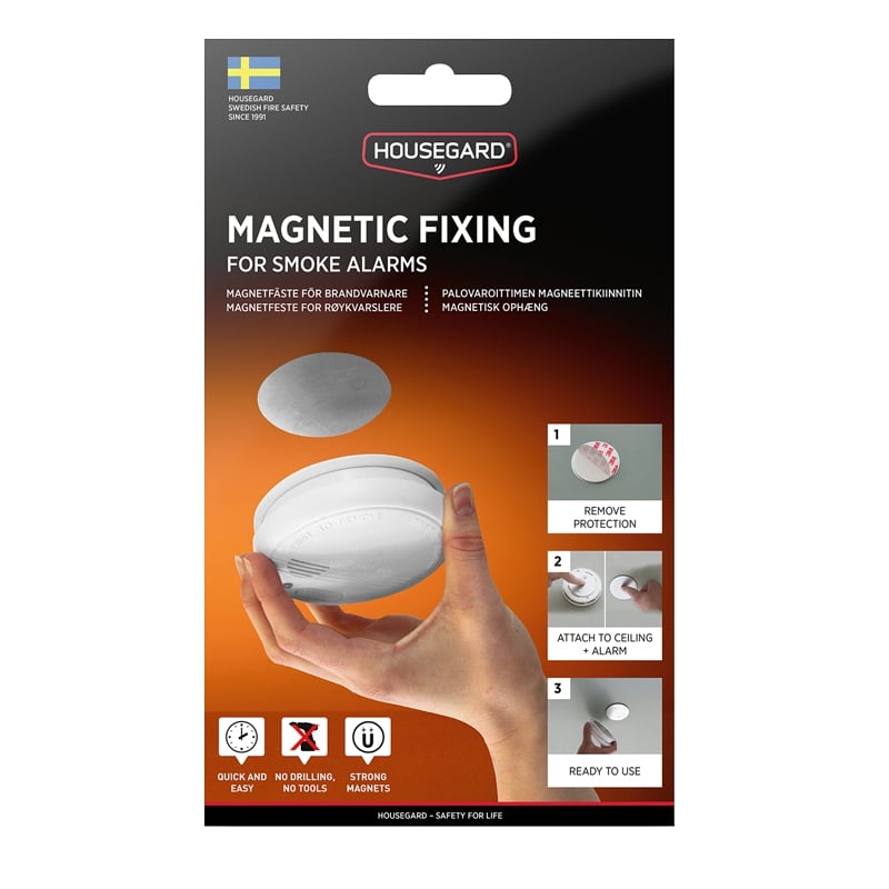 Brandalarm med magnet beslag Housegard - 3