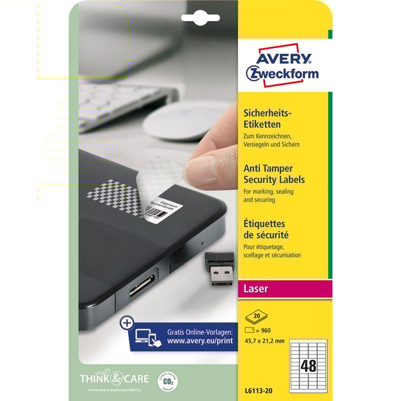 Avery Plomberingsetiketter - 3