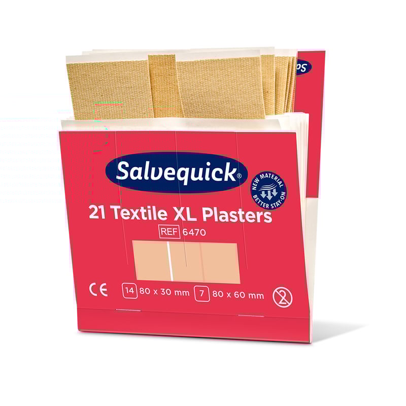 Salvequick Extra store textilplastre / Refill - 1