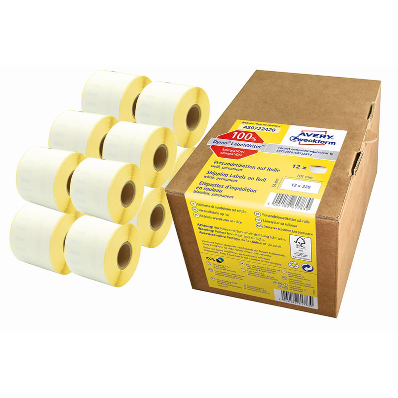Avery etiketter til Dymo Labelwriter - 1