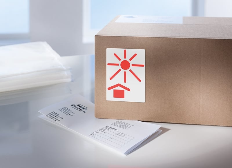 Advarselsetiketter i holder - 5