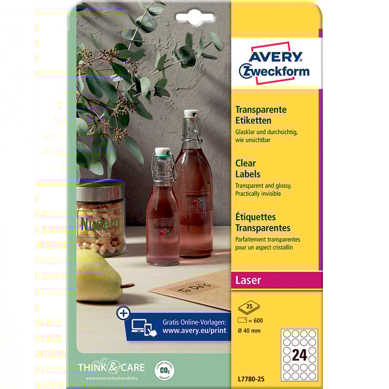 Produktetiketter transparent - 1