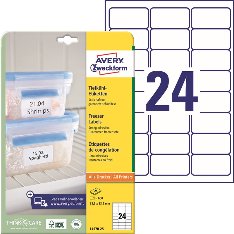 Avery Frysetiketter - 2