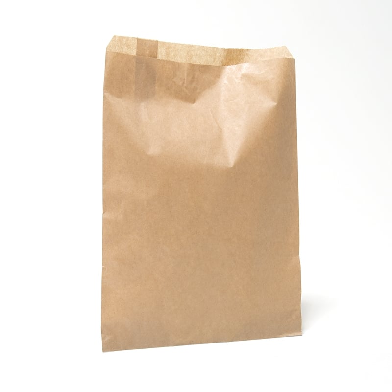 Flade papirposer brun - 2