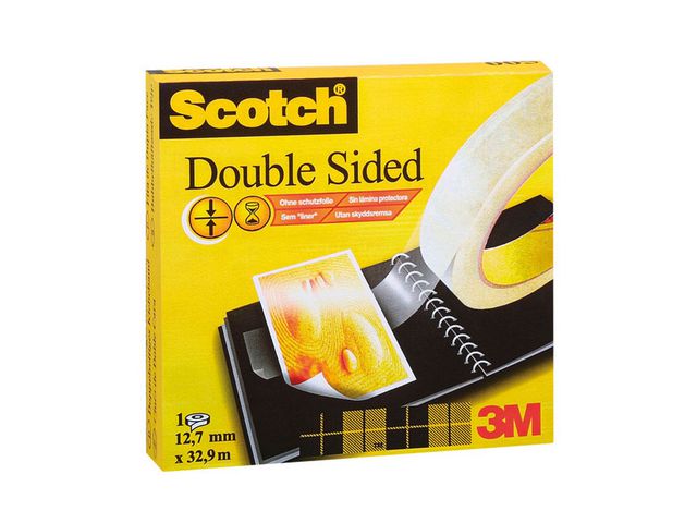 Dobbelt hæftende tape Scotch 33m x 12 mm - 1