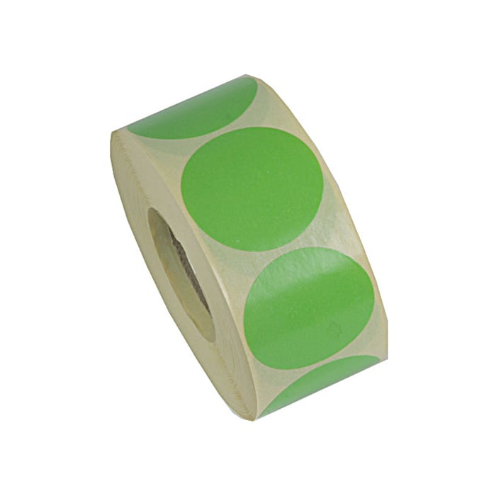 Etiket rund lime - 1