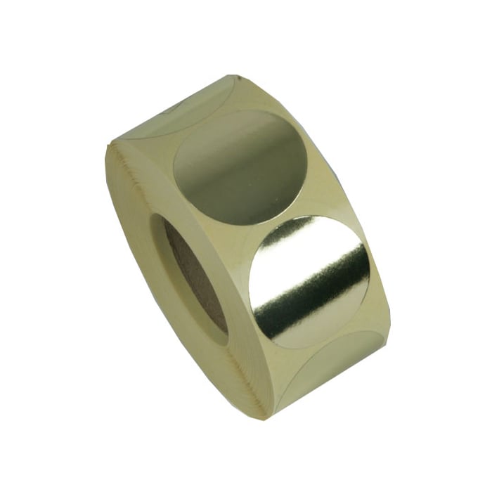 Etiket rund guld - 1