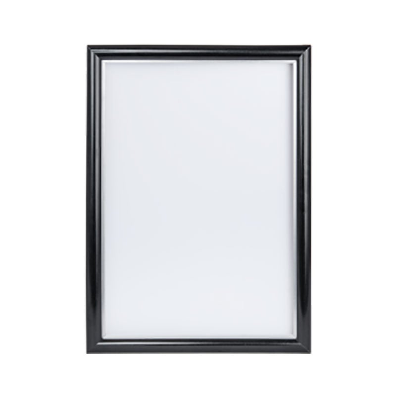 Vægramme aluminium sort - 6