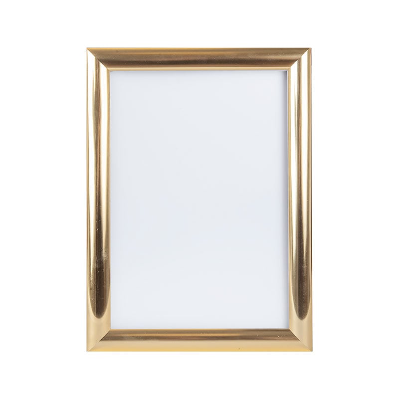 Vægramme aluminium poleret guld - 2