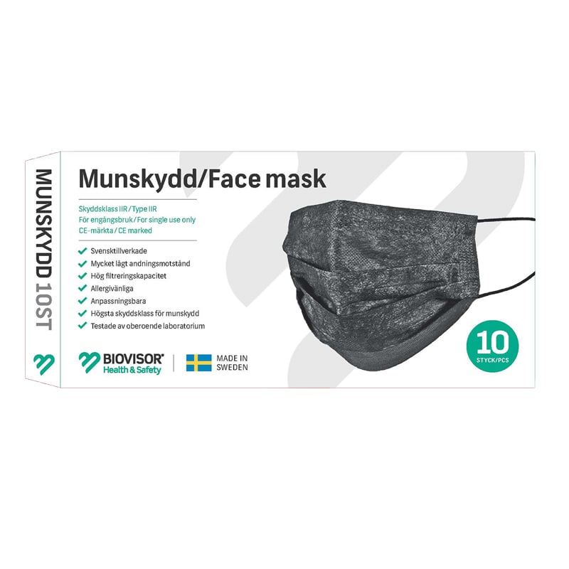 Mundbind Biovisor Blå 3-lags IIR - 4