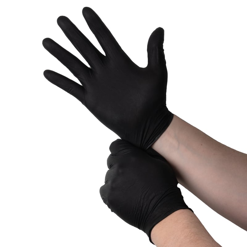 Engangshandske Abena Classic Sensitive Nitril, Sort - 1
