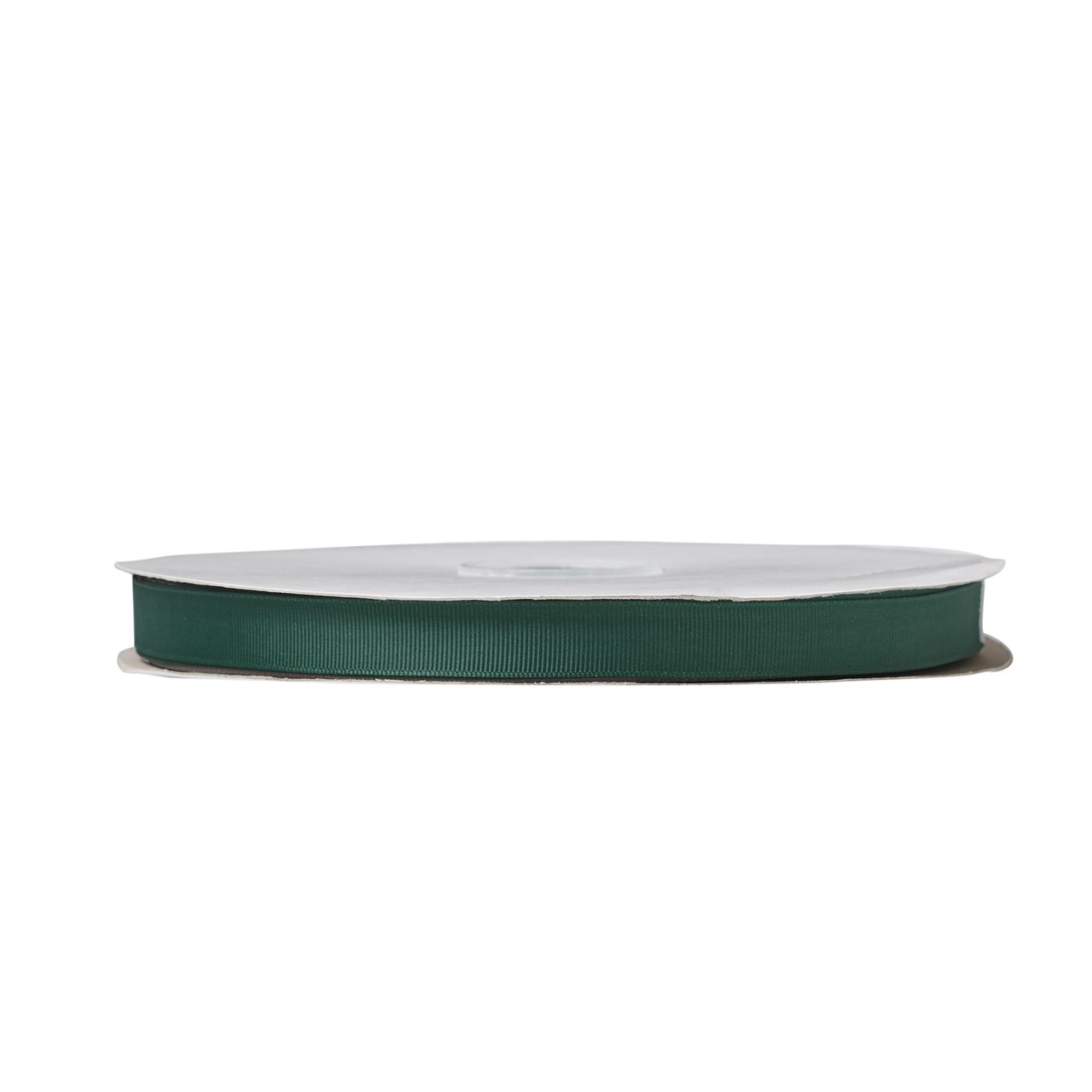 Satinbånd rillet Dark green - 1