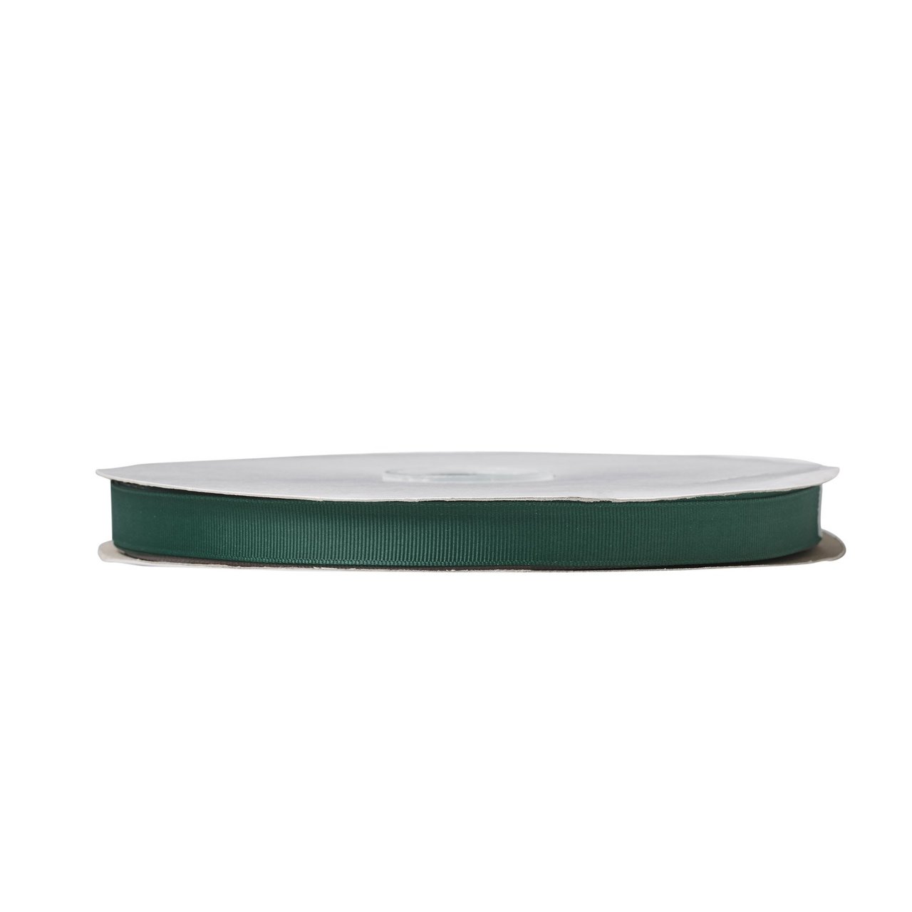 Satinbånd rillet Dark green - 1