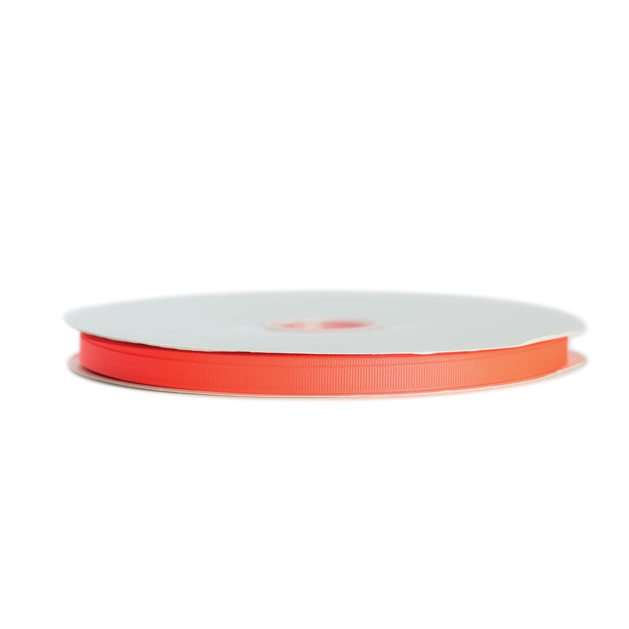 Satinbånd rillet Neon Orange - 1
