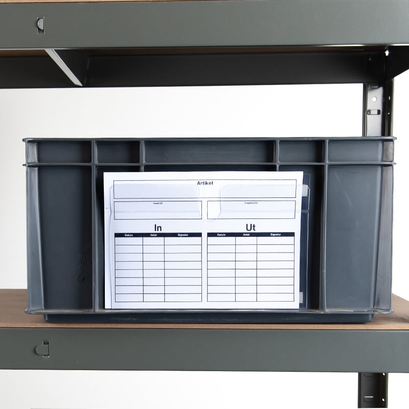 A4- og A5-etiketholdere til plastbakker og -kasser - 1