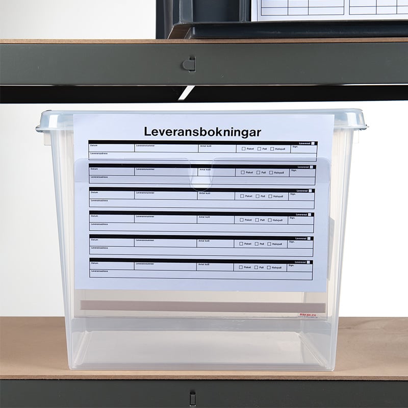 A4- og A5-etiketholdere til plastbakker og -kasser - 3