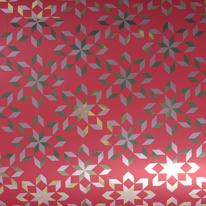 Gavepapir Norman red UDSALG - 1