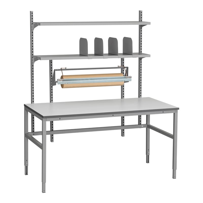 Pakkebord med papirstativ og hylde - 1