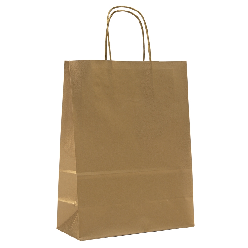 Papirbærepose guld - 1
