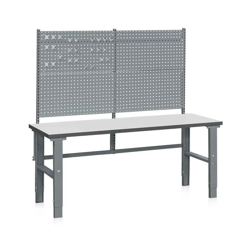 Arbejdsbord 500 kg manuelt bord med perforeret profil - 1